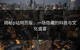 揭秘p站网页版：一场隐藏的科技与文化盛宴