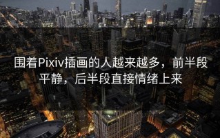 围着Pixiv插画的人越来越多，前半段平静，后半段直接情绪上来